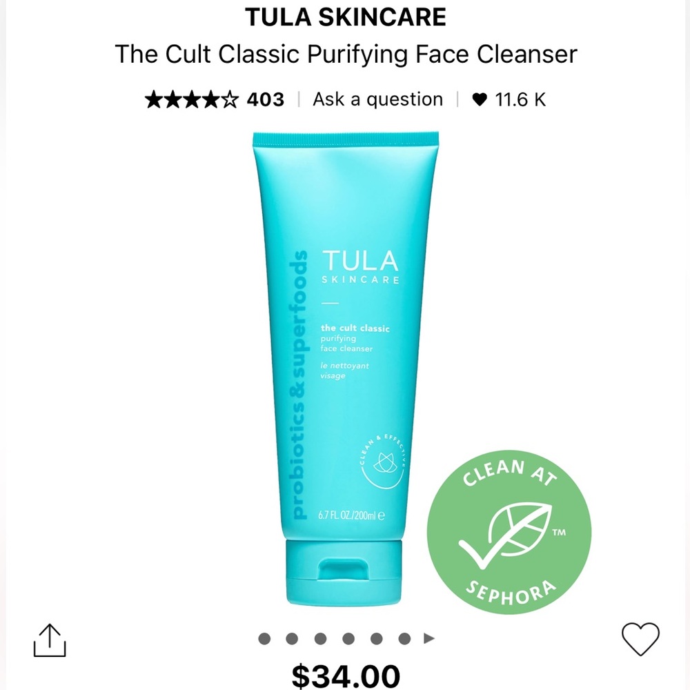 Tula the cult classic face wash